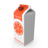 Juice Carton Large Grapefruit PNG & PSD Images