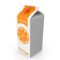 Juice Carton Large Orange PNG & PSD Images