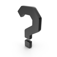 Black Question Mark Symbol PNG & PSD Images