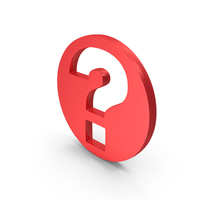 Question Mark Speech Bubble Red Metallic PNG & PSD Images