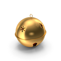 Jingle Bell With Snowflakes PNG & PSD Images