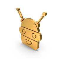 Gold Chatbot Icon PNG & PSD Images