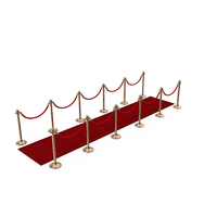 Red Carpet And Gold Stanchions PNG & PSD Images