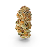 GMO Strawnana Cannabis Bud PNG & PSD Images