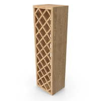 Wine Shelf High Made Of Wooden Planks PNG & PSD Images