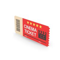 Cinema Ticket Red PNG & PSD Images
