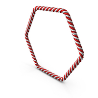 Christmas Rope Hexagon Shape PNG & PSD Images
