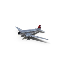 Douglas DC-3 C-47 SwissAir PNG & PSD Images