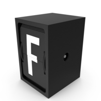 Flip Indicator Letter F PNG & PSD Images