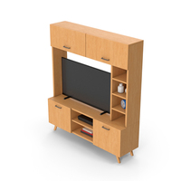 Wooden TV Stand PNG & PSD Images