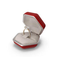 Diamond Ring In Box PNG & PSD Images