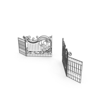 Wrought Iron Gate PNG & PSD Images