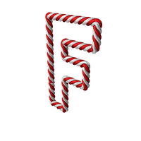 Christmas Rope Letter F PNG & PSD Images