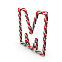 CHRISTMAS ROPE TEXT LETTER M PNG & PSD Images