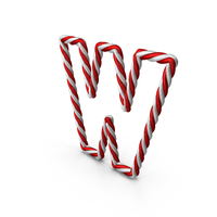 Christmas Rope Letter W PNG & PSD Images