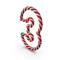 Christmas Rope Number 3 PNG & PSD Images