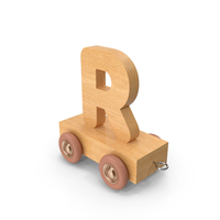Wooden Train Letter R PNG & PSD Images