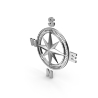 Silver Compass Icon PNG & PSD Images