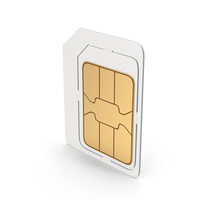 White Micro Sim Card PNG & PSD Images