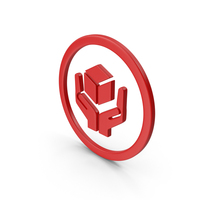 Red Handle With Care Icon PNG & PSD Images