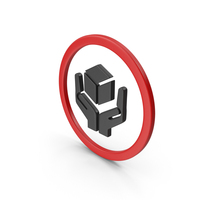 Red & Black Handle With Care Icon PNG & PSD Images