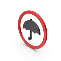Black & Red Keep Dry Icon PNG & PSD Images
