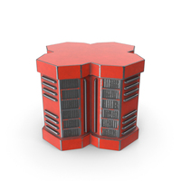 SciFi Element Red PNG & PSD Images