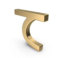 Japanese Hiragana TE Gold PNG & PSD Images