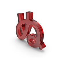 Japanese Hiragana NU Red Glass PNG & PSD Images