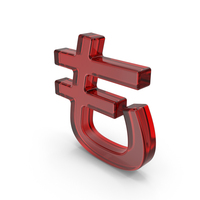 Red Glass Japanese Hiragana MO PNG & PSD Images