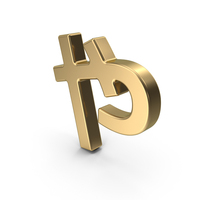 Japanese Hiragana YA Gold PNG & PSD Images
