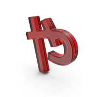 Red Glass Japanese Hiragana YA PNG & PSD Images