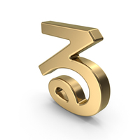 Japanese Hiragana RU Gold PNG & PSD Images