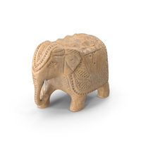 Wooden Elephant Statue PNG & PSD Images