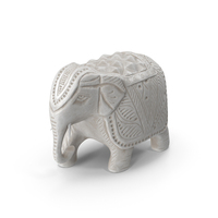 Elephant Statue White PNG & PSD Images