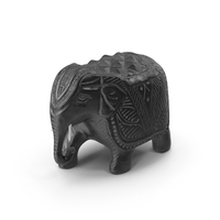 Black Elephant Statue PNG & PSD Images