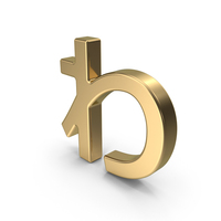 Gold Japanese Hiragana WA PNG & PSD Images