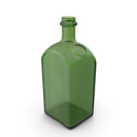 Empty Alcohol Bottle Green PNG & PSD Images
