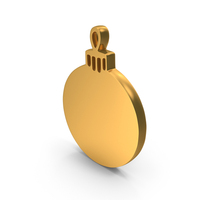 Christmas Decoration Ball Icon Gold PNG & PSD Images
