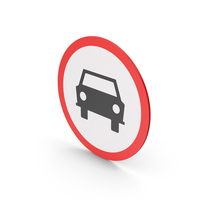 No Motorcars Or Other Multi-Track Motor Vehicles Sign PNG & PSD Images