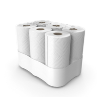 Paper Towels 6 Pack Blank PNG & PSD Images