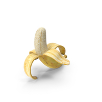 Peeled Banana With Brown Flecks PNG & PSD Images
