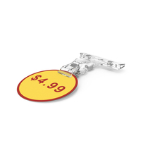 Price Tag Holder with Pin PNG & PSD Images