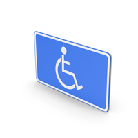 Handicap Road Sign PNG & PSD Images