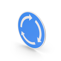 Roundabout Road Sign PNG & PSD Images