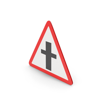 Crossroads Ahead Road Sign PNG & PSD Images