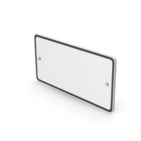 White Rectangular Road Sign PNG & PSD Images