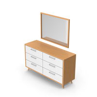 Wooden Bedroom Dresser PNG & PSD Images