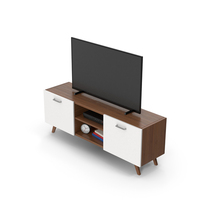 Dark Wood TV Stand PNG & PSD Images