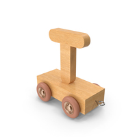 Wooden Train Letter T PNG & PSD Images